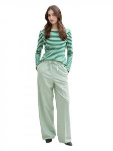 TOM TAILOR Denim Футболка с длинными рукавами зеленого цвета