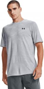 Мужская тренировочная футболка с коротким рукавом Under Armour Vent Camo, Mod Gray (011)/Black