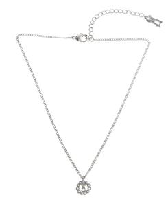 Подвеска-колье с искусственным культивированным жемчугом в форме круга Steve Madden, Mother of Pearl/Rhodium