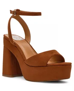 Женские двухсекционные босоножки Wizzard на платформе и блочном каблуке Dv Dolce Vita, коричневый