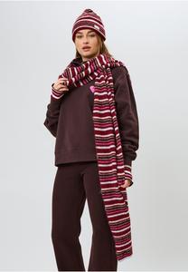 Шарф OH APRIL BEAU , Multicolor Stripe/Red