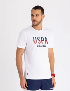 Футболка U.S. Polo Assn Uspa Embossed Wordmark Jersey, белый