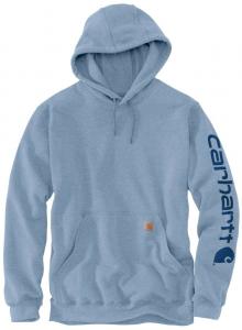 Худи Carhartt Midweight Sleeve Logo Hoodie, цвет Blue/Blue