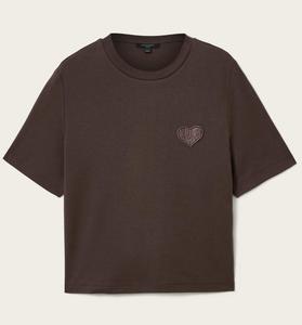 Футболка AllSaints Lover Lisa Embroidered, коричневый