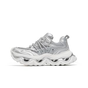 Низкие массивные кроссовки унисекс EBLAN, ослепительный лунно-серебристый белый