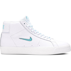 Кроссовки Nike Zoom Blazer Mid Premium SB 'White Glacier Ice Jewel', белый