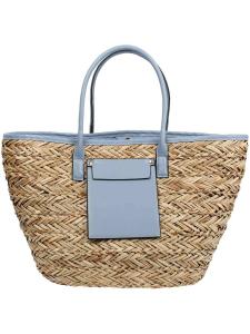 Пляжная сумка LOEVENICH, Dusty Blue/Brocade