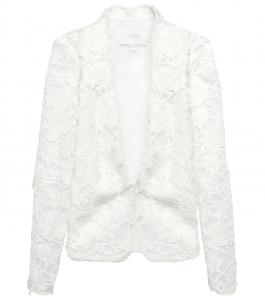 Однобортный жакет из кружева макраме. Giambattista Valli, слоновая кость