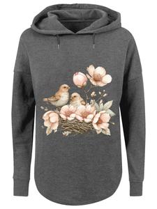 Толстовка F4NT4STIC Vogelnest Blumen, Grey