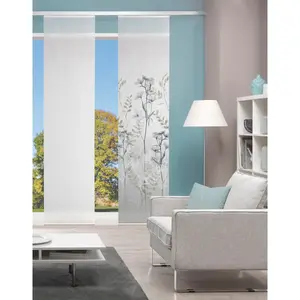 Сдвижная штора HELVIN, панельная каретка, 1 шт., цифровая печать HELVIN Vision S, серый