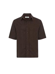 Рубашка на пуговицах классического кроя Antioch, темно-коричневый