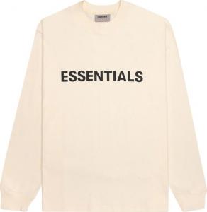 Лонгслив Fear of God Essentials Long-Sleeve Tee 'Buttercream', кремовый