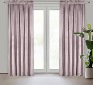 Штора PIERRE PUDR 140x300 см. Присборенная лента. Туннельная кулиска. Eurofirany