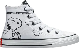 Кроссовки Converse Peanuts x Chuck Taylor All Star High PS Snoopy and Woodstock, белый