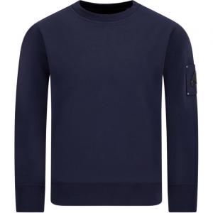 Свитшот с аппликацией логотипа Moose Knuckles, синий