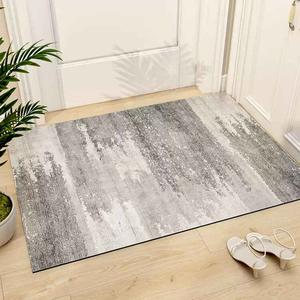 AOVOC Ковер 80х120 см для прихожей/кухни, ПВХ, не требует стирки, с горизонтальным узором, можно обрезать