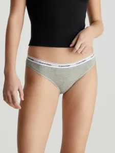 Трусики бикини Calvin Klein Underwear "BIKINI (LOW-RISE)", с логотипом на поясе, серый