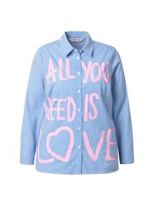 Блузка-рубашка небесно-голубого цвета Angel of Style