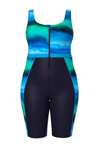 Ulla Popken Футболка Shaping Swimsuit в черном цвете