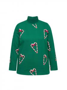 Толстовка Ulla Popken Sweatshirt, цвет wiesengrün