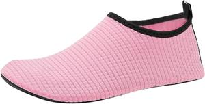 Водные туфли Легкие Дышащие Низкие Кроссовки Быстросохнущие Босоножки Без Шнурков для Пляжа, Бассейна, Плавания, Рек, Йоги, Спорта Generic, розовый