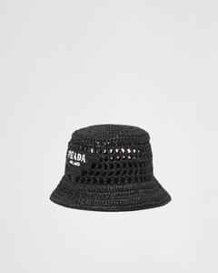 Вязаная панама Prada, черный