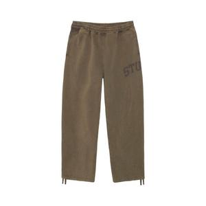 Брюки Stussy Faded Graphic Fleece Pant Olive, коричневый
