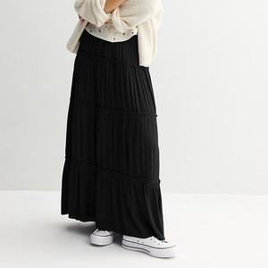 Юбка макси многоярусная Juniors So, Black Luxe