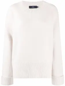 Кашемировый джемпер с круглым вырезом Arch4, бежевый