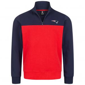 Мужская футболка New England Patriots NFL Fanatics с молнией 1/4