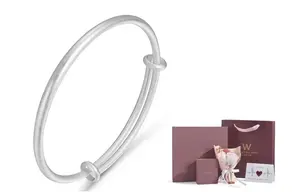 Медный сплав браслет для женщин West Island, Traditional Style Push-Pull Bangle Love Confession Box