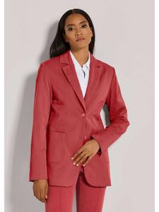 MADELEINE Длинный однобортный блейзер из розового дерева