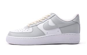 Nike Кроссовки Air Force 1 с антискользящим покрытием, износостойкие, низкие, для скейтбординга, унисекс, серо-белые