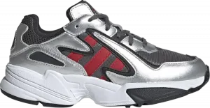 Кроссовки Adidas Yung-96 Chasm J 'Silver Metallic Scarlet', серый