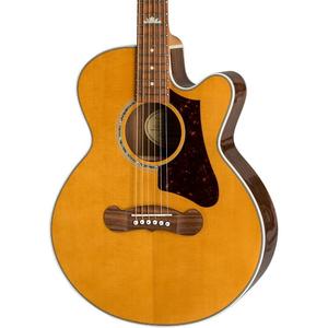 Акустическая электрогитара Epiphone J-200 EC Studio Parlor в цвете Vintage Natural EEJPVNGH3