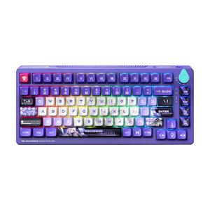 Беспроводная/проводная механическая клавиатура Machenike K600T, purple, фиолетовый, английская раскладка