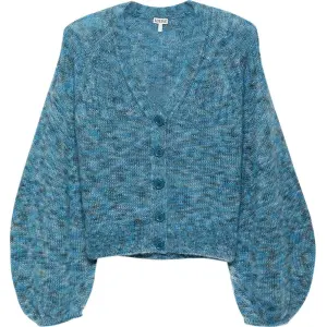 Кардиган Loewe Balloon Sleeve Cardigan 'Blue Multitone', синий