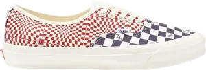 Кеды Vans OG Authentic LX Logo Check Indigo Red, красный