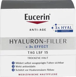 Дневной крем Eucerin Hyaluron-Filler + 3x Effect Tag LSF 15