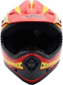 Шлем X-PRO для мотокросса и бездорожья, красный