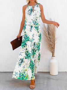 Длинное платье Milan Kiss, цвет weiß/grün/gelb