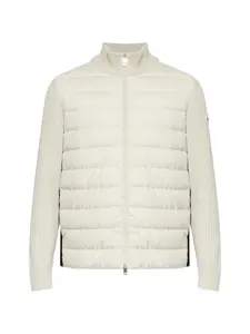 Стеганая куртка в рубчик MONCLER, нейтральный
