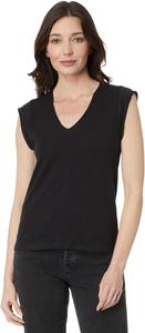 Женская блузка с V-образным вырезом и рукавами-крылышками Lilla P, Black