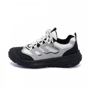 HUANQIU Амортизирующие, износостойкие, дышащие, низкие, массивные, мужские кроссовки бежево-черного цвета