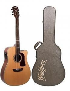 Акустическая гитара Washburn HD100SWCEK Heritage Dreadnought Cutaway with Electronics Natural