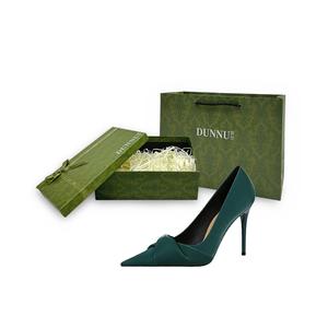 Dunnu Стройные каблуки на шпильке женские в зеленой подарочной упаковке, цвет Green Gift Box Set