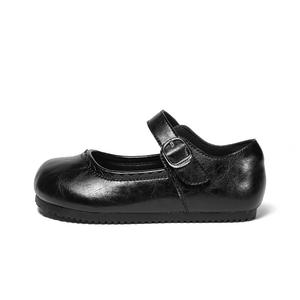 Детская кожаная обувь для детей Snoffy, черный