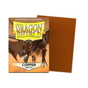 Стандартные рукава – матовая медь (10 упаковок по 100 шт.), Dragon Shield - Card Sleeves - Standard Matte