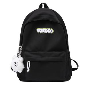 BALANG Нейлоновый рюкзак женский черный красный бежевый розовый голубой оранжевый, Black+Charm