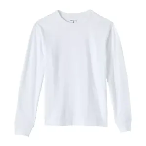 Футболка для мальчиков 2-20 лет — базовая для школьной формы Lands' End, белый